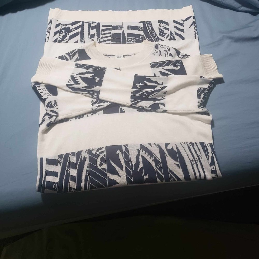 hermes beige silk blend size 36 dress